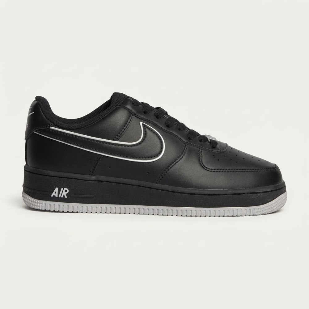 Nike Air Force 1 Low Black White Outline