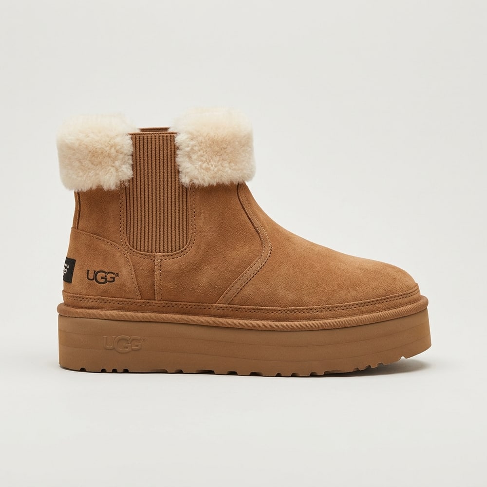 UGG Neumel Platform Chelsea Boot Chestnut